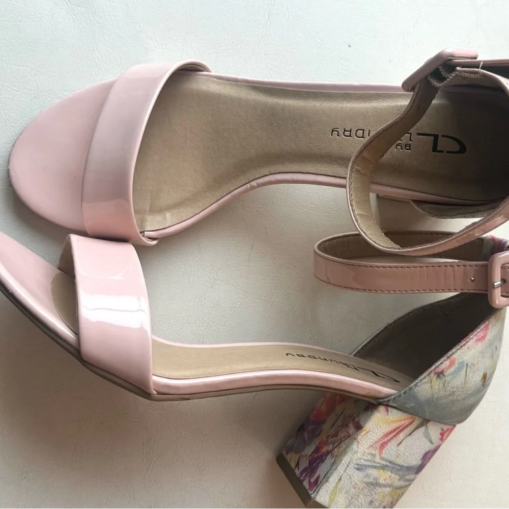 Chic Pink Open-Toe Heels - Picture 3 of 6